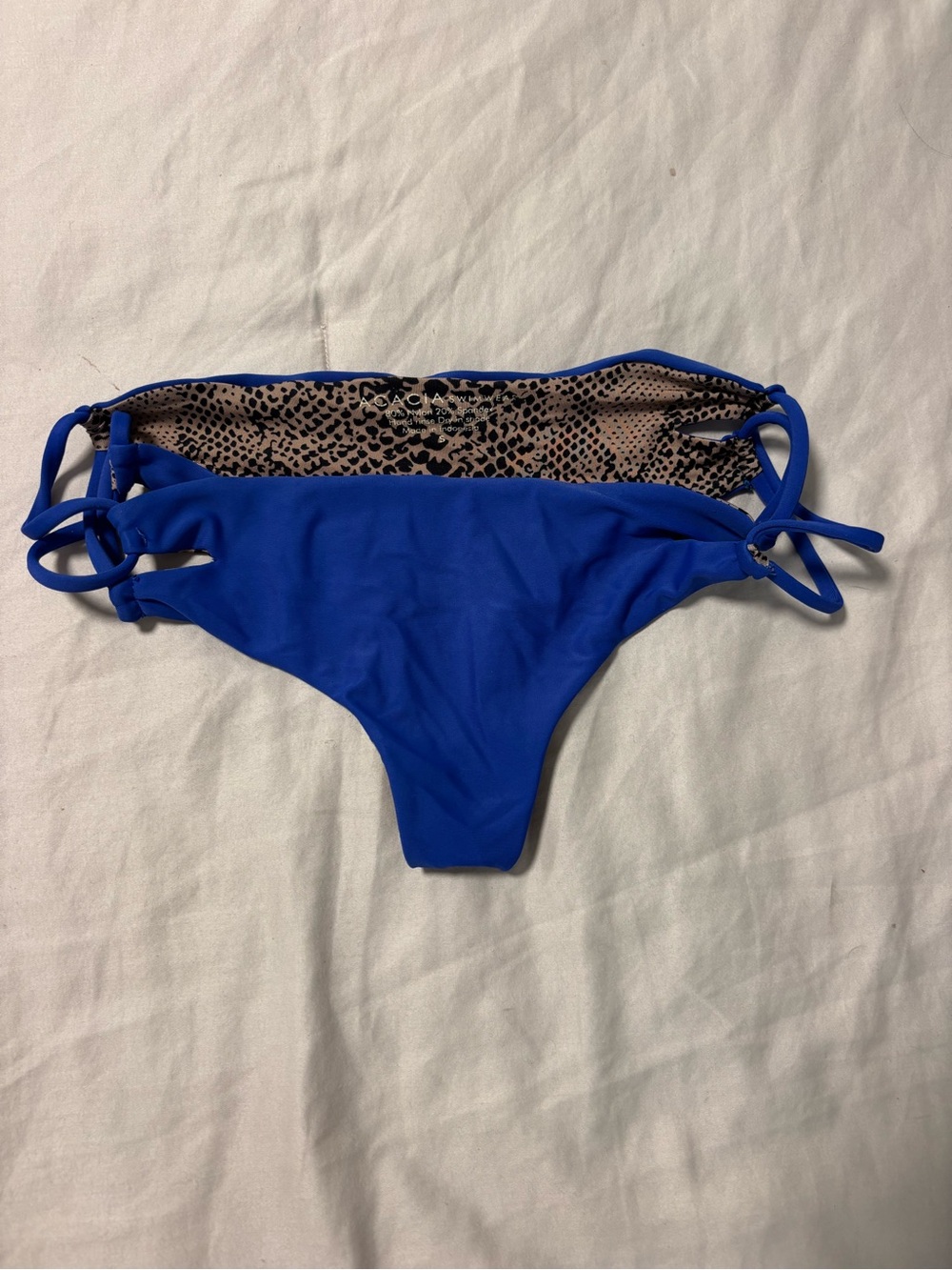 acacia swimwear Royal Blue Tie-Side Bikini Bottoms